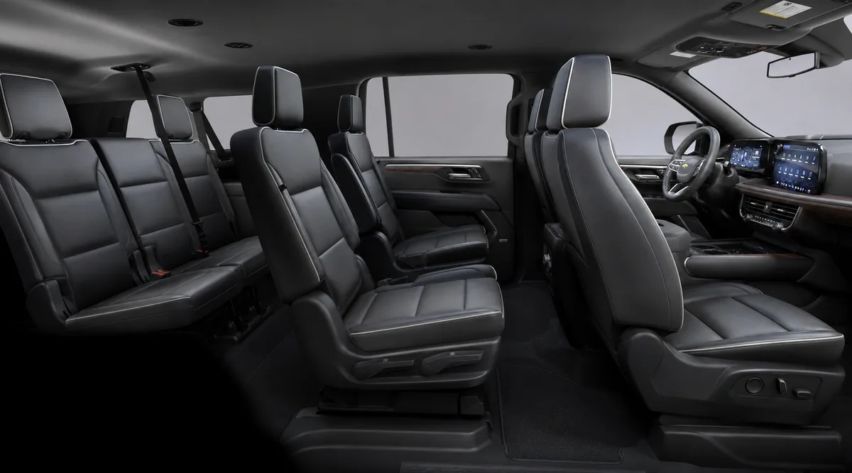 Chevrolet Suburban interior — premium leather cabin